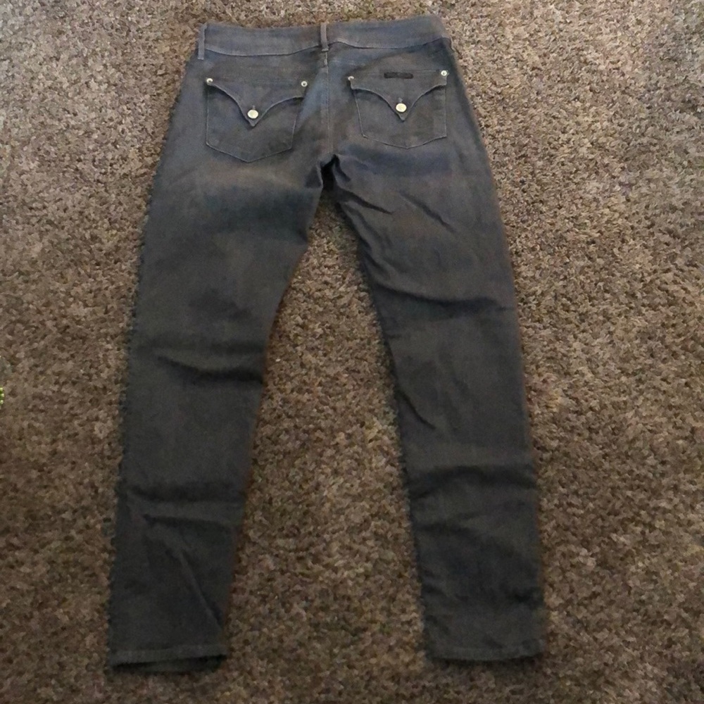 Hudson grey wash straight leg jeans